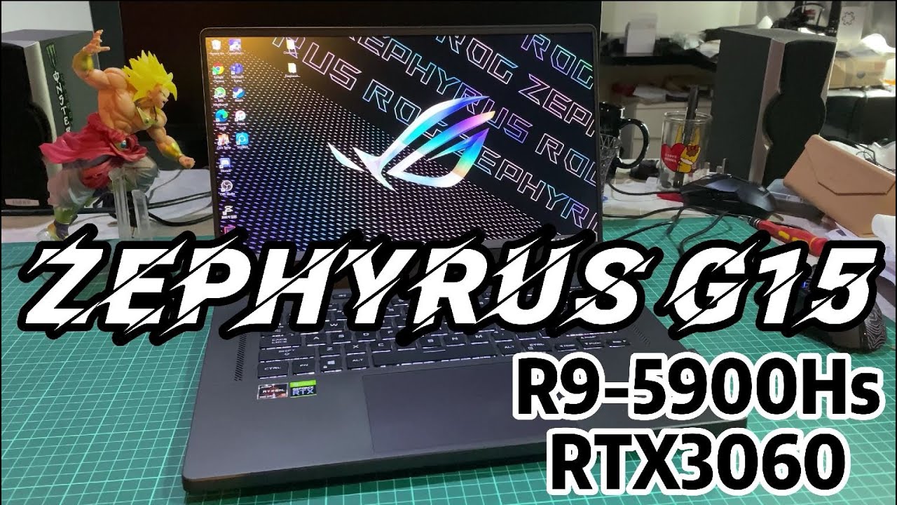 ROG Zephyrus G15 GA503 Ryzen 9 5900hs RTX3060 Unboxing Review
