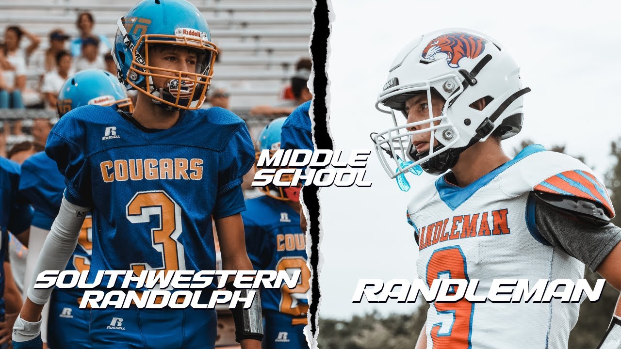 TWO TOP UNDEFEATED MIDDLE SCHOOLS MEET AT THE 50 ! SOUTHWESTERN RANDOLPH VS RANDLEMAN MIDDLE SCHOOL!