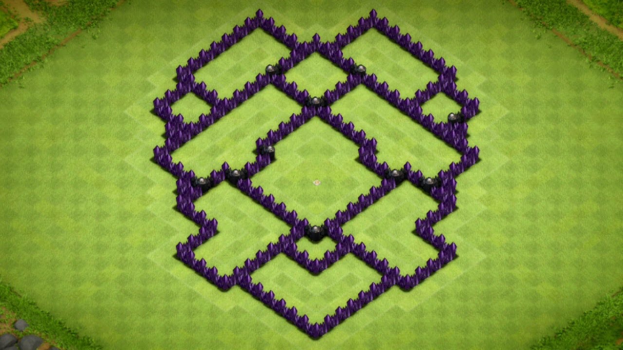 Clash Of Clans - Great Town Hall 7 Hybrid Base Speed Build - 2015