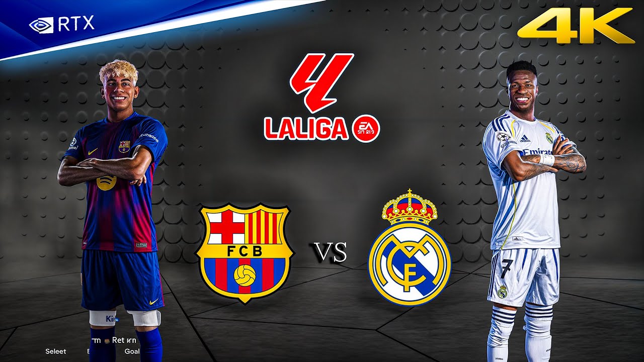 FL 26 - Barcelona vs. Real Madrid Ft. Yamal, Mbappe, La liga 25/26 Full Match | PC™ Gameplay [4K60]