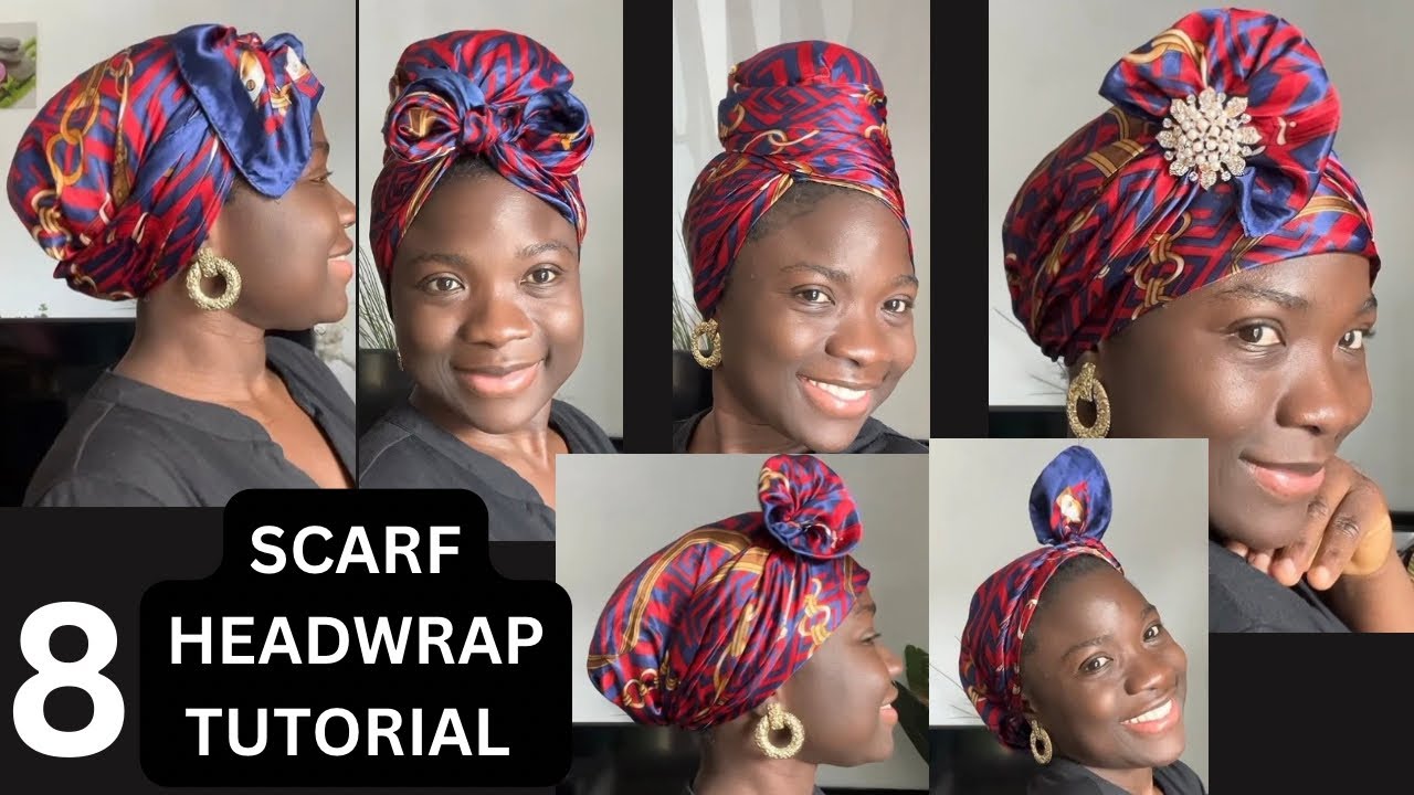 SILK SCARF HEADWRAP || HEADSCARF / TUTORIAL 🔥