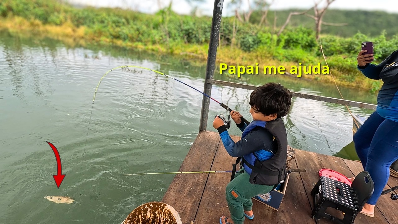 Ele pescou o maior Piau da pescaria, Chegamos para testar a isca antes da piracema acabar!
