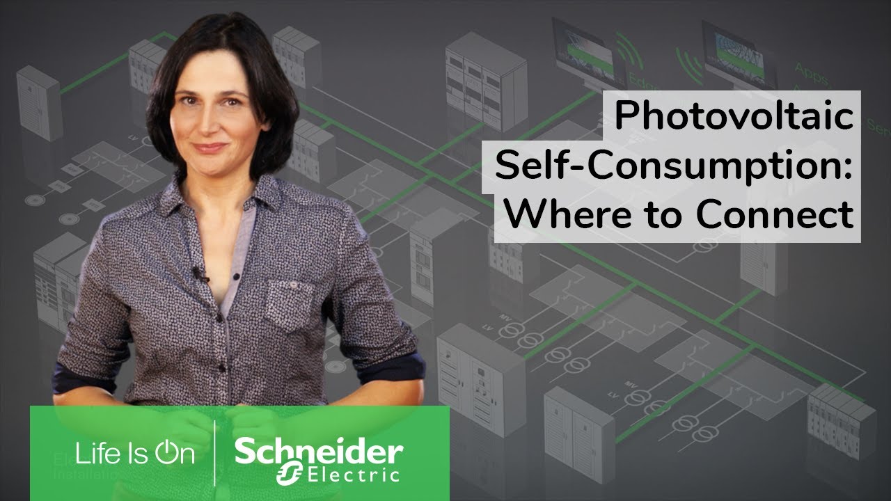Photovoltaic Self-Consumption: Where to Connect PV Production | Schneider Electric