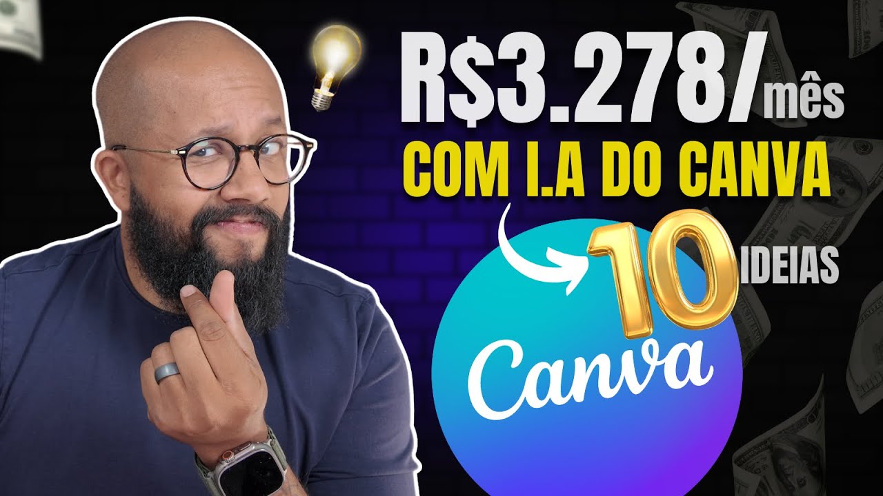 10 Maneiras de Fazer Dinheiro com a I.A. do Canva (Renda Extra!)