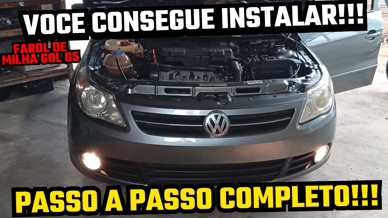 Como Instalar farol de milha no gol G5 (Passo a Passo Completo)