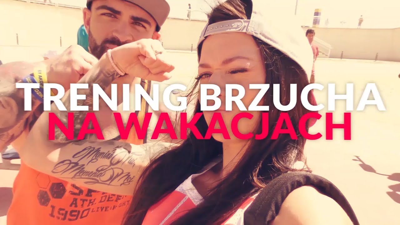 Sylwia & Akop - trening brzucha na wakacjach.