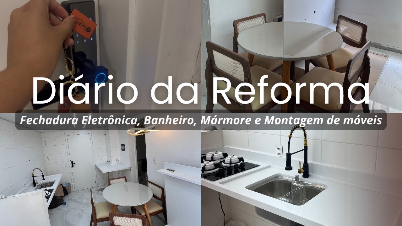 Atualizações da Reforma | Fechadura eletronica, Mármore, Mesa e mais