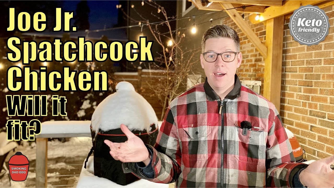 Will a spatchcock chicken fit on the Kamado Joe Jr?