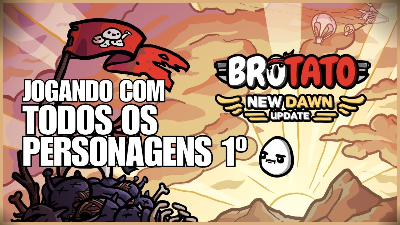 JOGANDO COM TODOS OS PERSONAGENS DE BROTATO 1º