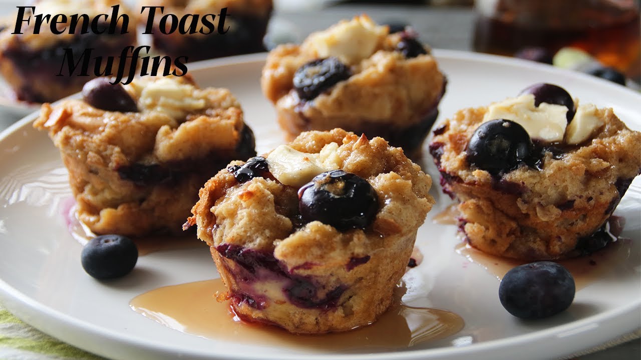 Incredible French Toast Blueberry Muffins