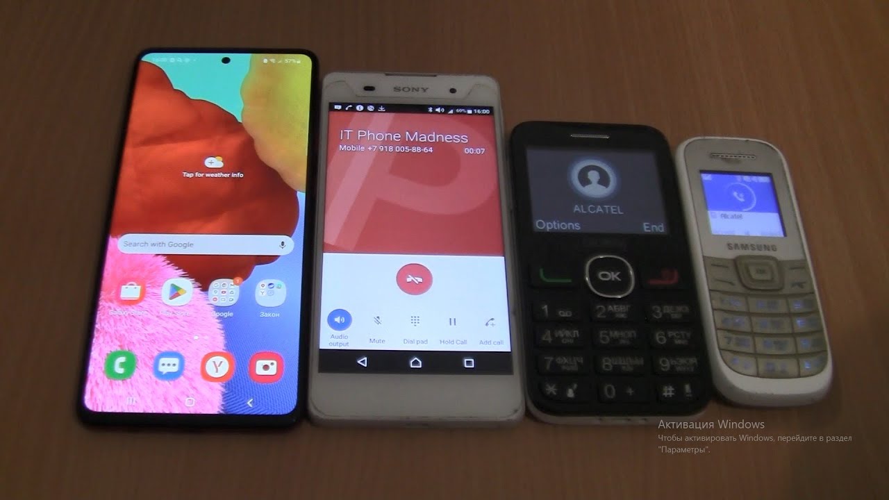 Incoming call & Outgoing call at the Same time Alcatel Samsung 1200M+ A51 Android 12+Sony Xperia E5