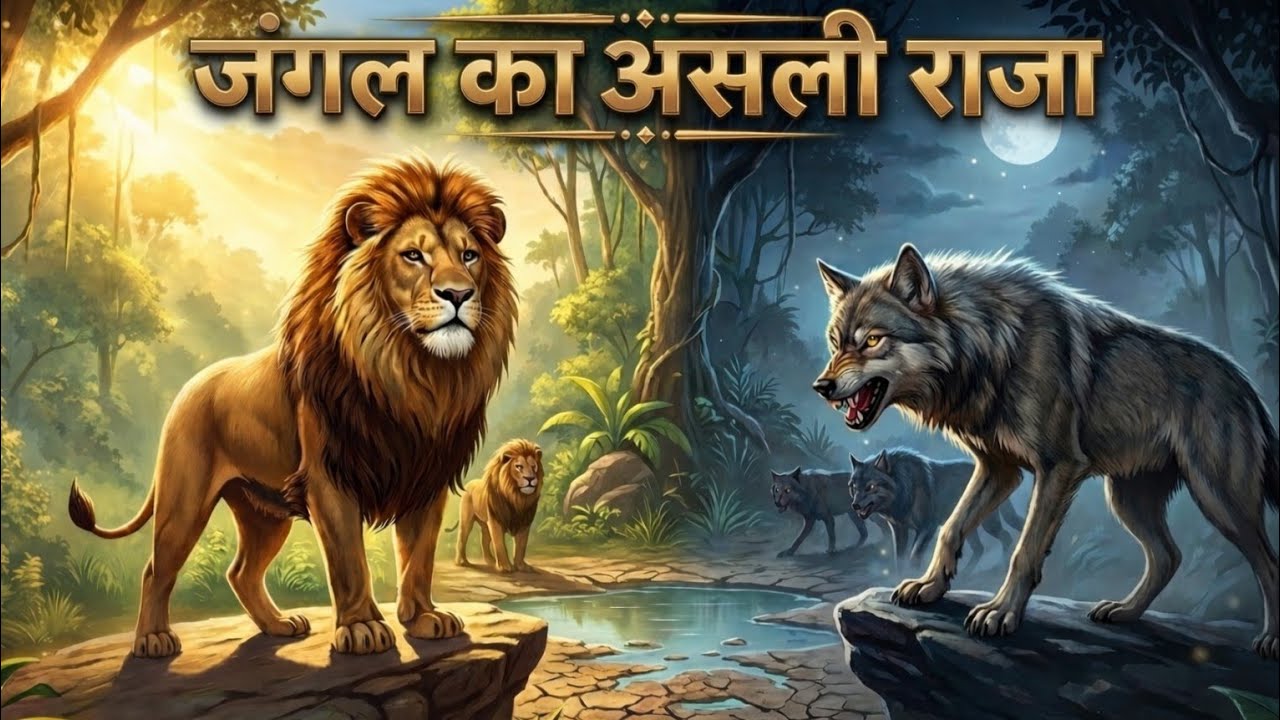  Jungle Ka Asli Raja Kaun🦁 | Sher vs Bhediya | Hindi Moral Story | 3D Animation | hindi moral story 