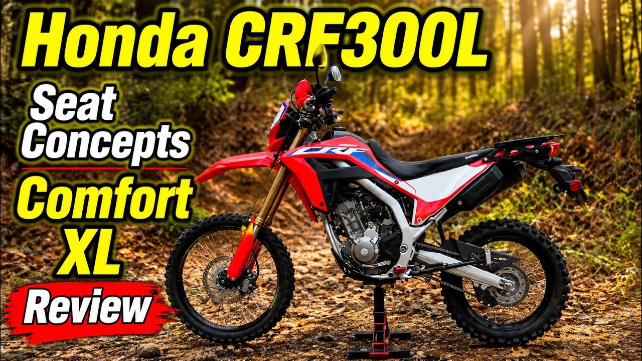 Honda CRF300L Seat Concepts Comfort XL Seat First Ride & Review #honda #crf300l #seat