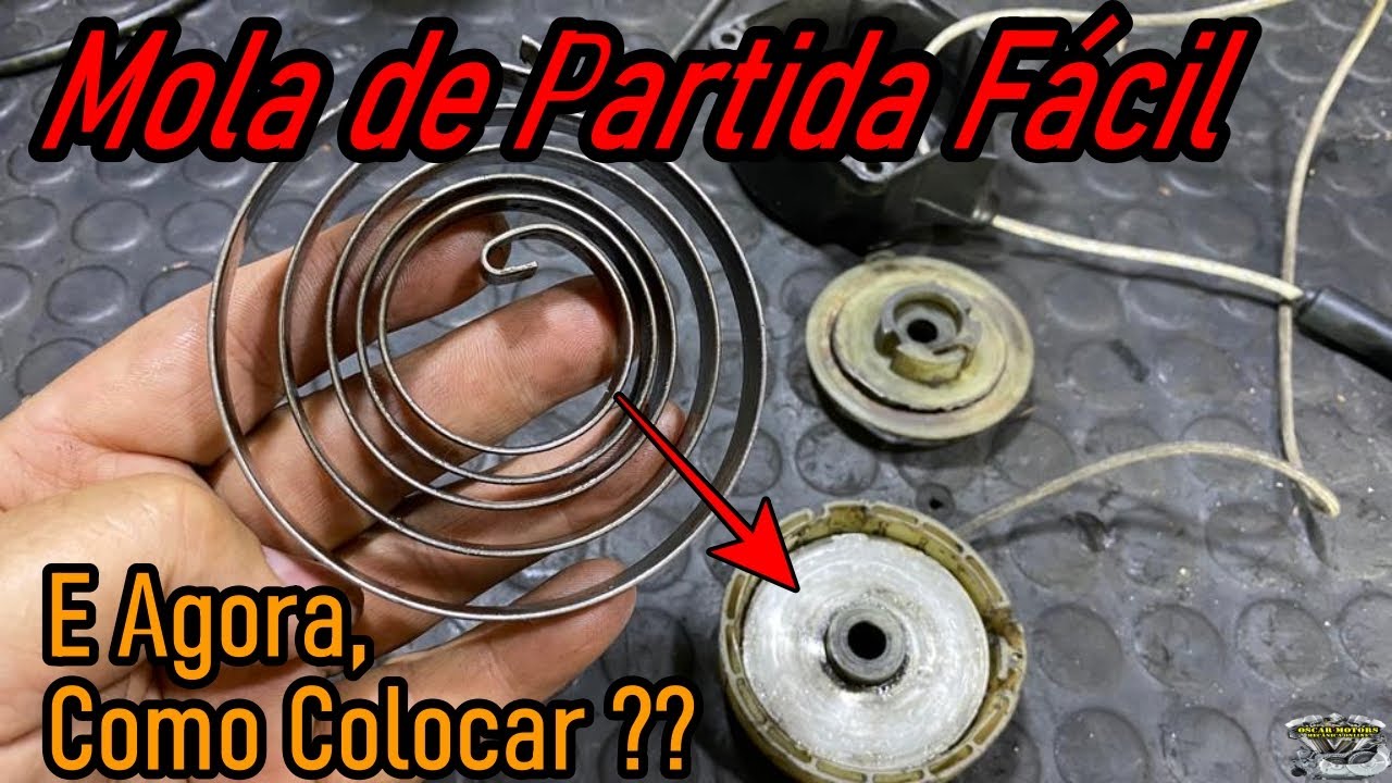 Mola de Partida Fácil.. Como Colocar No Carretel?? Dica de Ferramenta!!