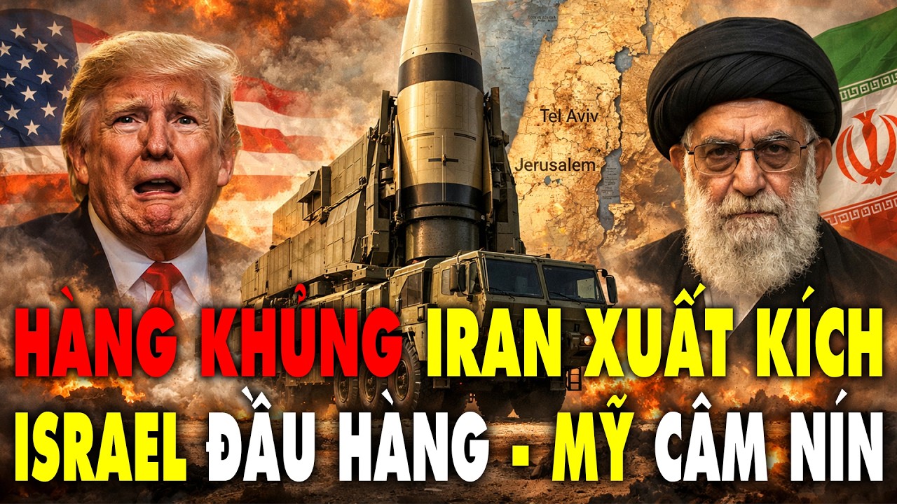 Iran nã Tên lửa đầu đạn 3 tấn san bằng Tel Avip bắt Israel quỵ gối đầu hàng, Mỹ khiếp sợ
