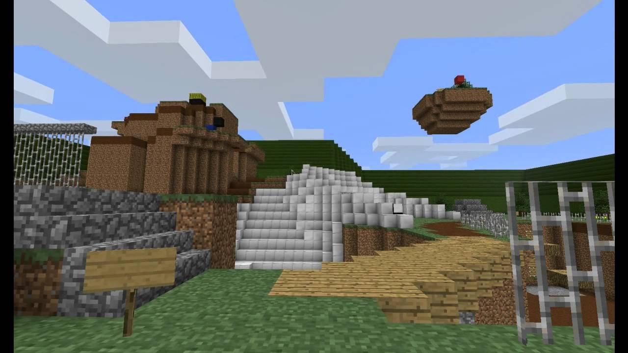 Super Minecraft 64 - Bob-omb Battlefield built in Minecraft