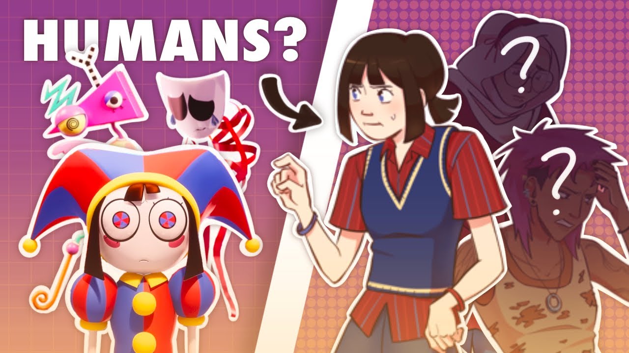 if THE AMAZING DIGITAL CIRCUS character were HUMANS! || speedpaint + commentary 