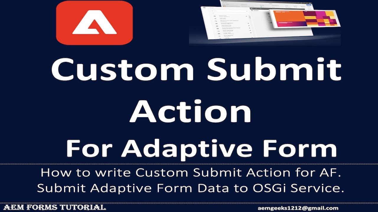 AEM Forms #15 | Custom Submit Action for Adaptive Forms in aem