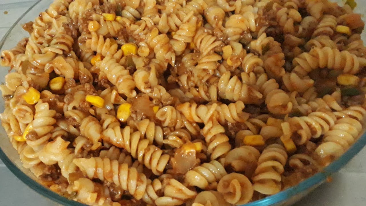 como fazer macarrao com carne moida / macarronada