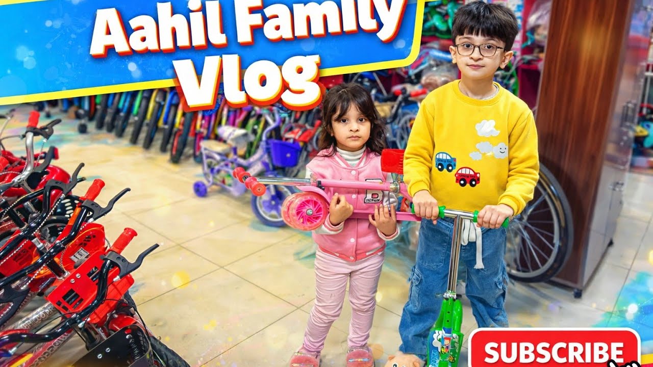 Ajj  hum Market se nai scooty 🛴🛴🛴 lekar Aaye ! Aahil and Zainab Vlog ! Ch Navil Gujrat 