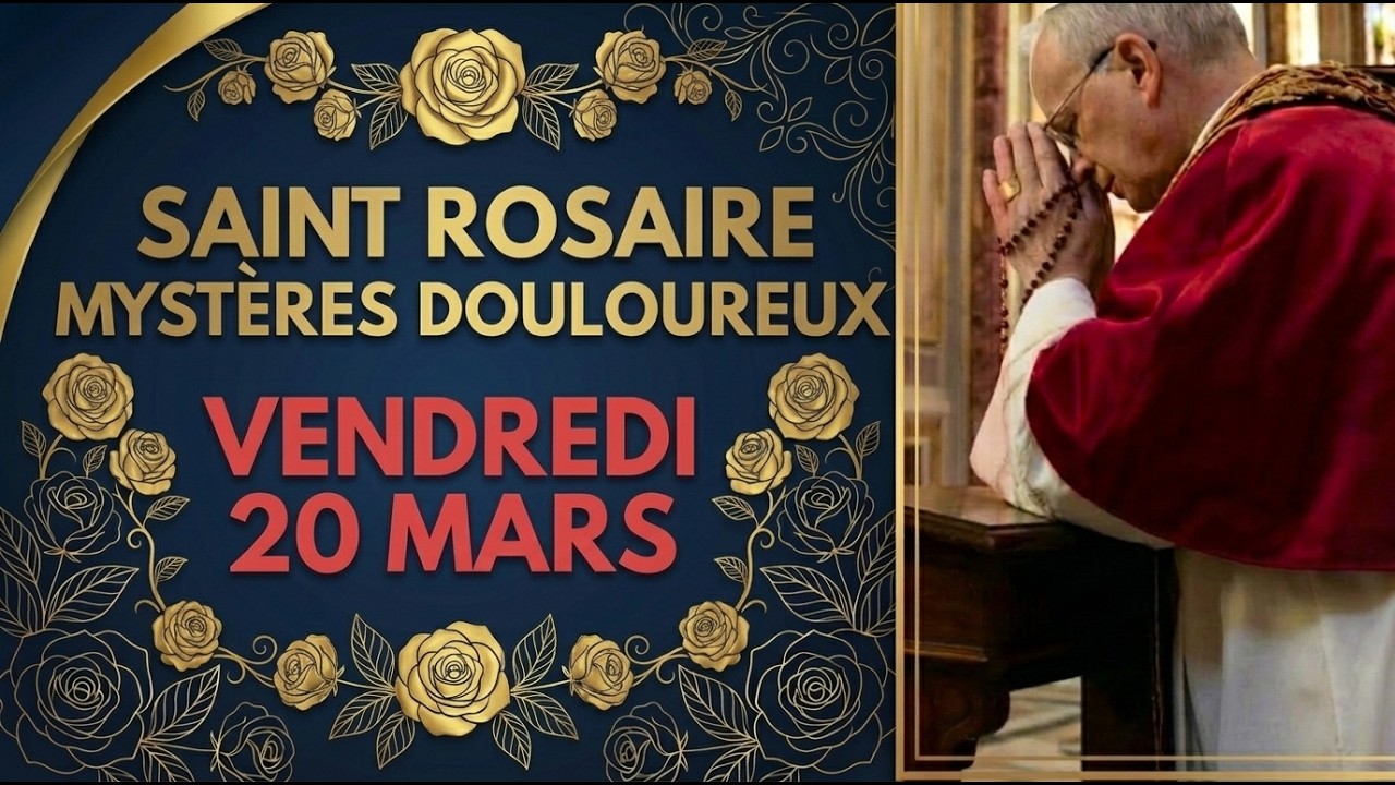L'ÉCLIPSE DE L'ÂME 🌑✨ : Rosaire du 20 Mars (Mystères Douloureux)