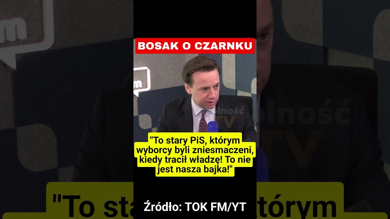 BOSAK UDERZA W CZARNKA: TO STARY PIS!