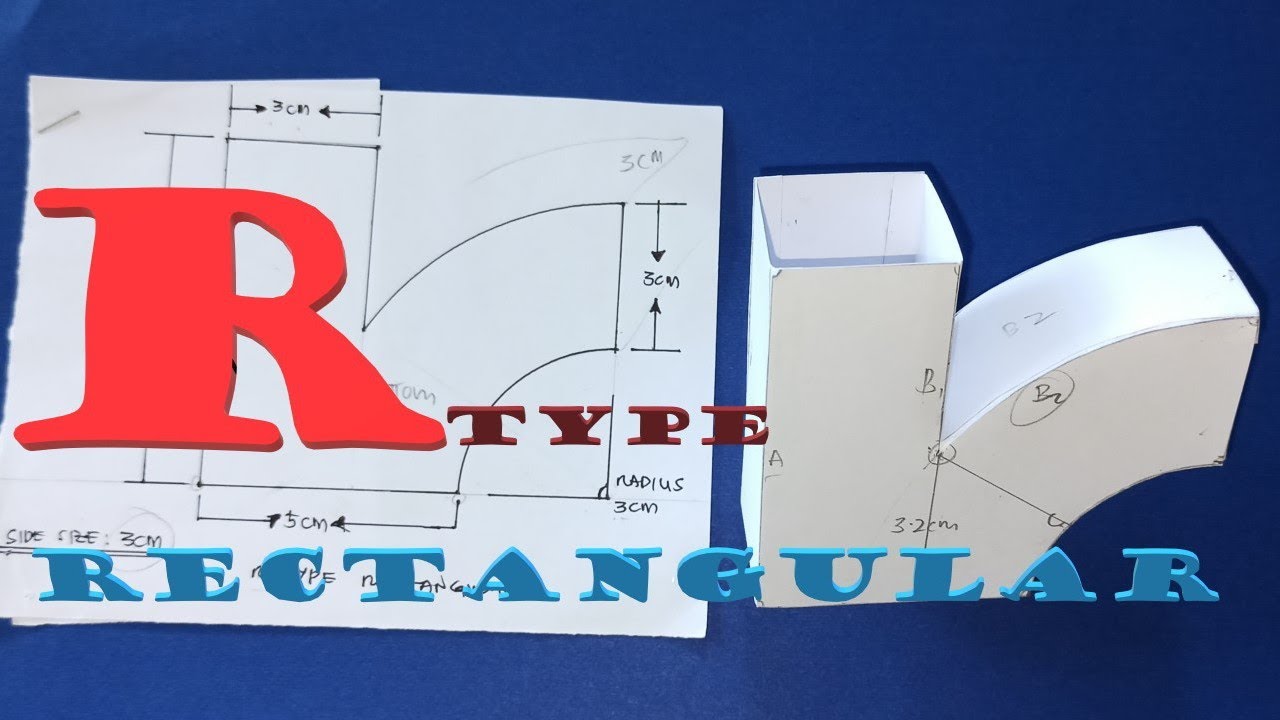 R-TYPE RECTANGULAR or SQUARE : How to make/fabricate it? Sheetmetal Fabrication. ENGLISH Subtitle