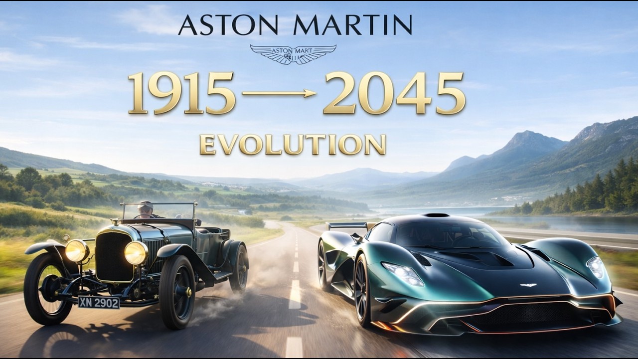 Aston Martin Car Evolution 1915–2045 | From Coal Scuttle to Hypercar Concept