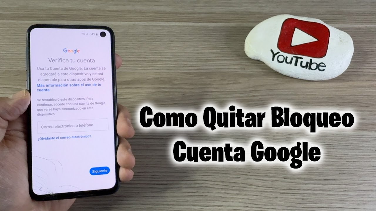 Elimina Bloqueo de Cuenta Google *Samsung S10e* Muy rápido 2025