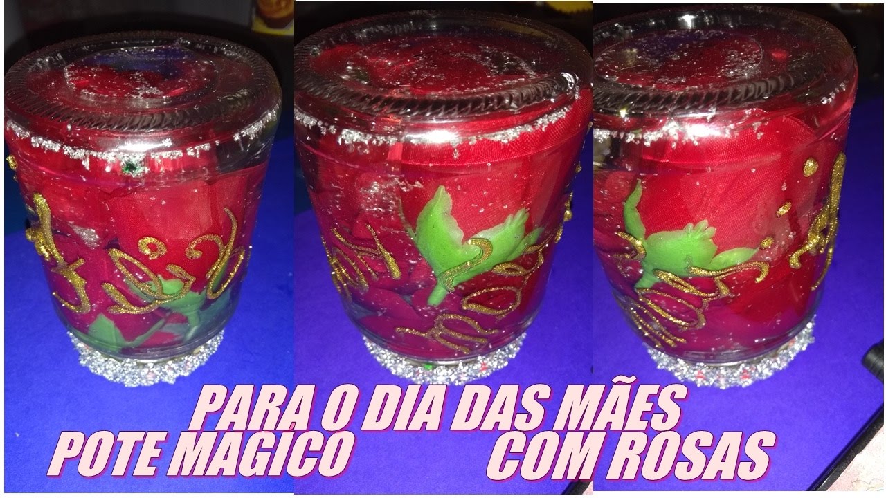 como fazer pote magico com flores para o dia das mães