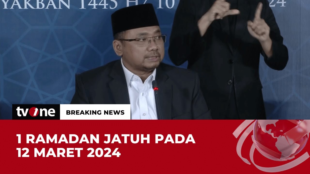 [BREAKING NEWS] 1 Ramadan 1445 H, Selasa 12 Maret 2024 | tvOne