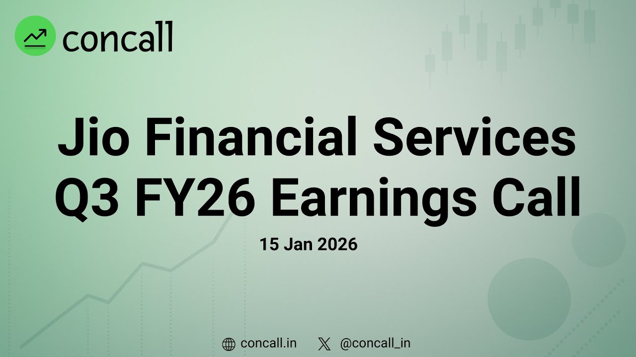 Jio Financial Services Q3 FY26 Earnings Conference Call | Concall.in