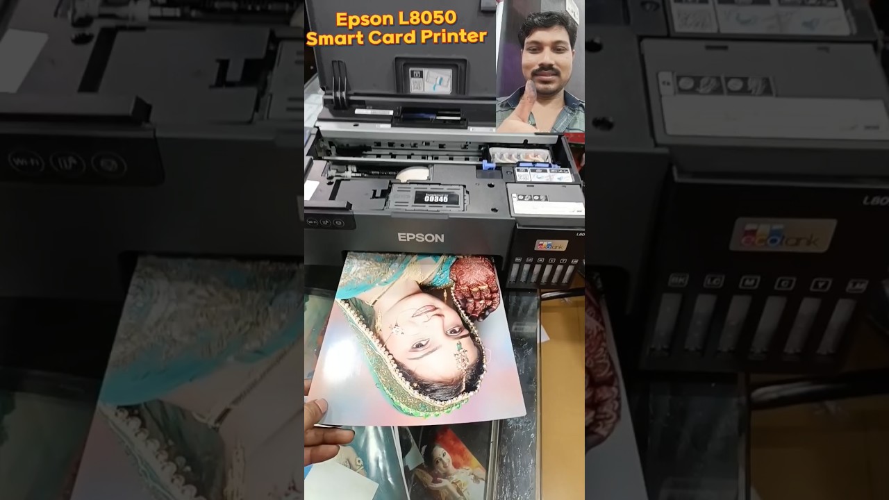 Epson L8050 Smart Card printer Photo printer #printer #epson #service #printersupportsoftware