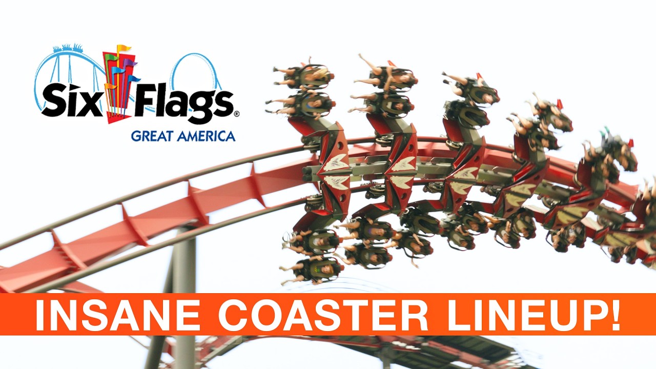 Checking out Chicago's INCREDIBLE Roller Coasters at Six Flags Great America 2025