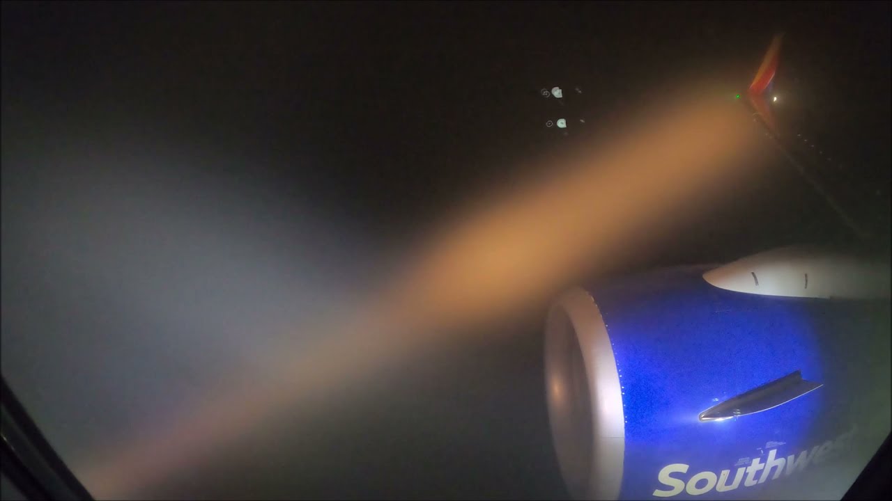 {HD} San Antonio THUNDERSTORM Departure! — INTENSE Takeoff Thrust — Southwest Airlines B737-800