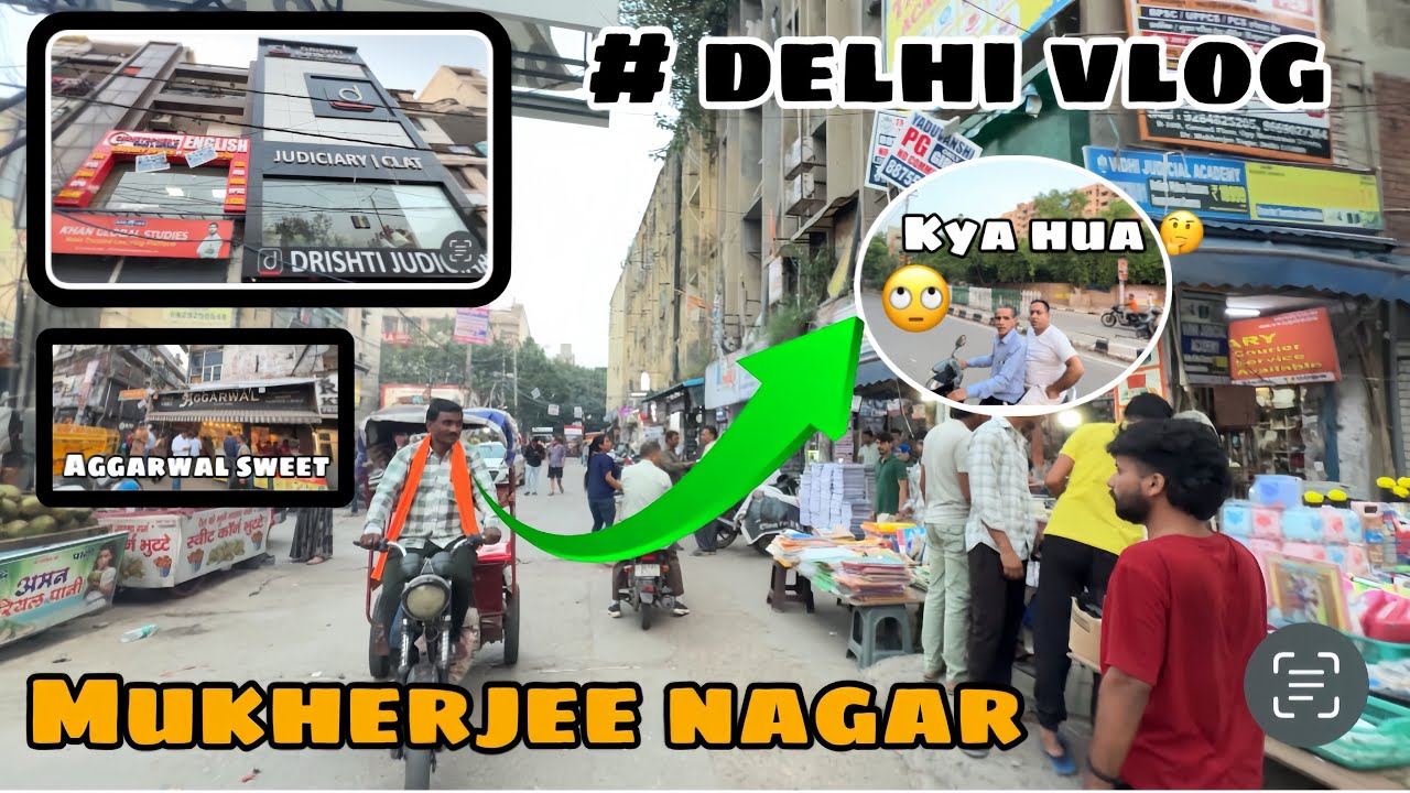!! Delhi vlog !!  Mukherjee Nagar Coching hubs❤️🤔 #delhivlog #delhi #mukherjeenagar#viralvlog 