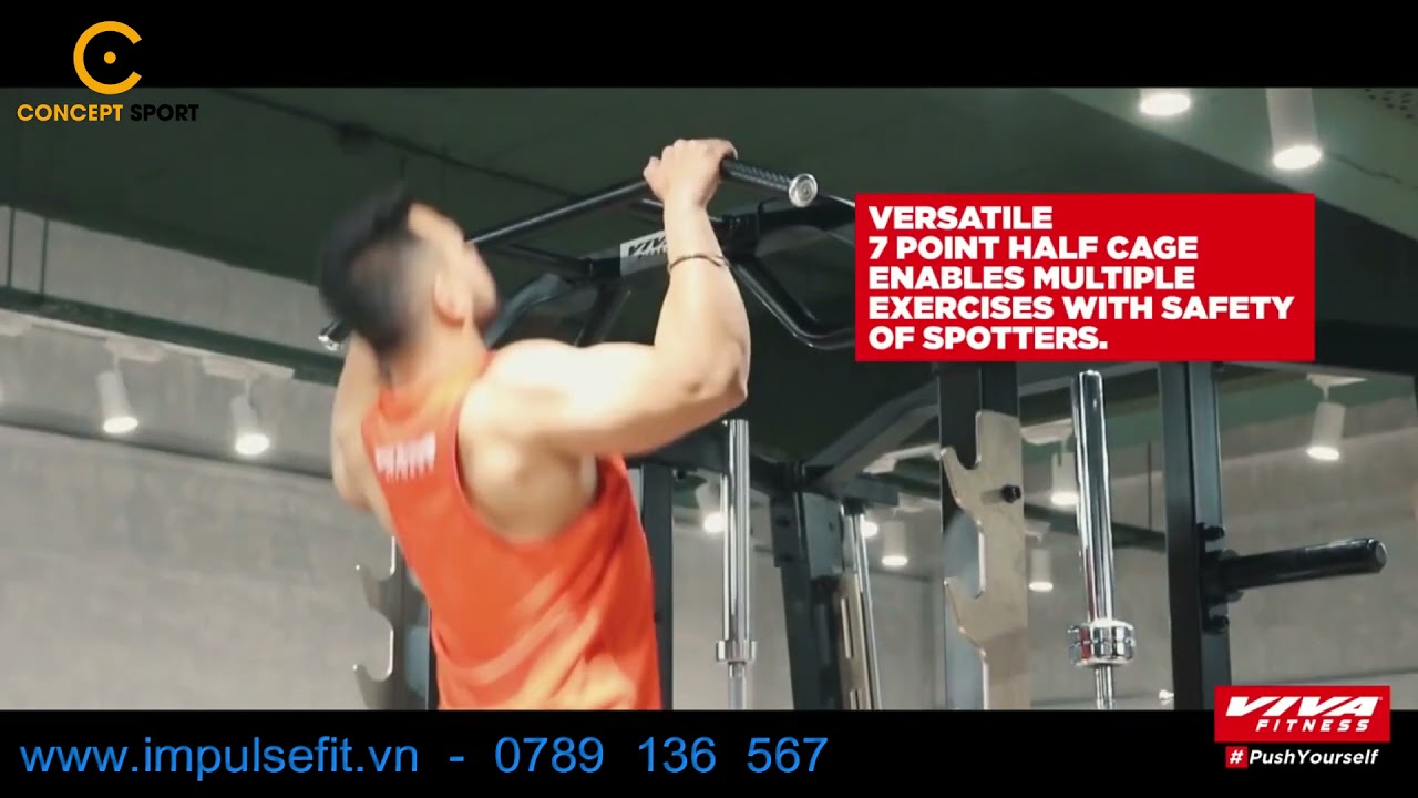 COMMERCIAL GYM EQUIPMENT - IMPULSE MAGIC RACK / SMITH MACHINE SL7042