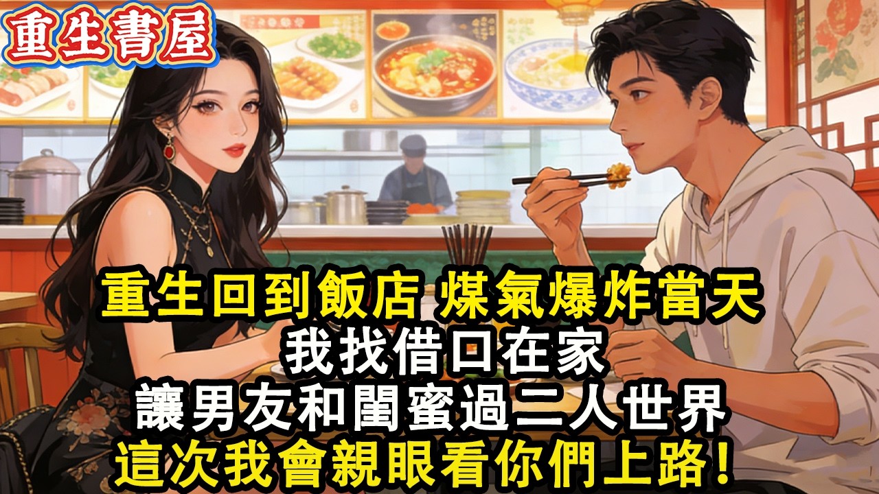 【重生爽文】重生回到飯店 煤氣爆炸當天 我找借口在家 讓男友和閨蜜過二人世界  這次我會親眼看你們上路#小說 #重生 #爽文#動漫 #故事
