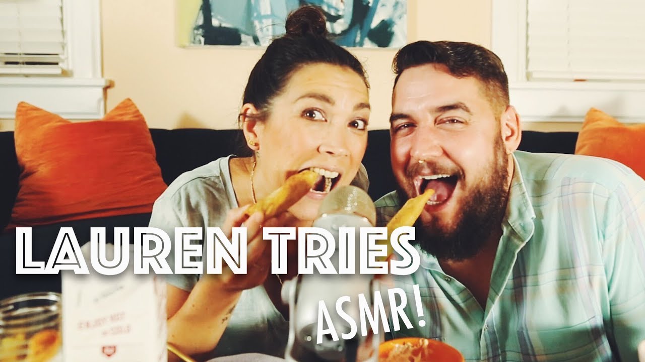 LAUREN TRIES: ASMR (VEGAN JUNK FOOD ASMR / MUKBANG)