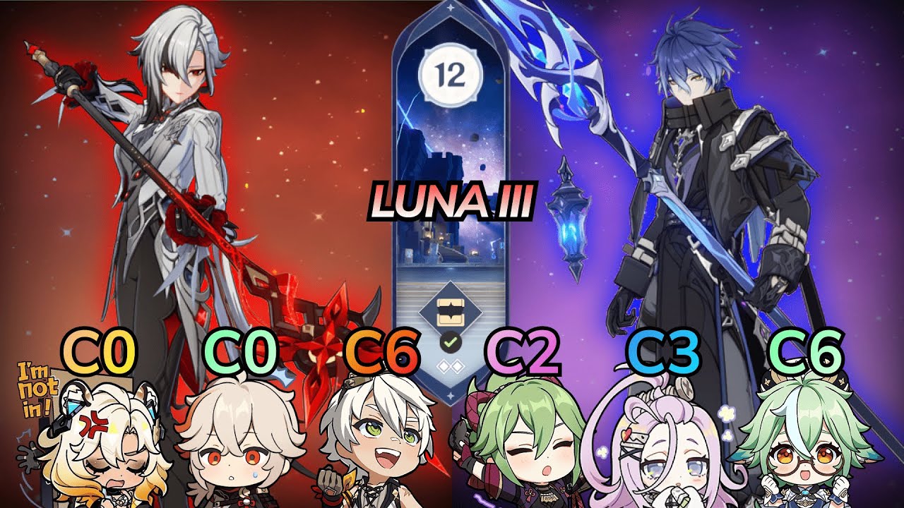 C1 Arlecchino & C1 Flins / Abyss Luna III Mid December Floor 12 / Genshin Impact 6.2