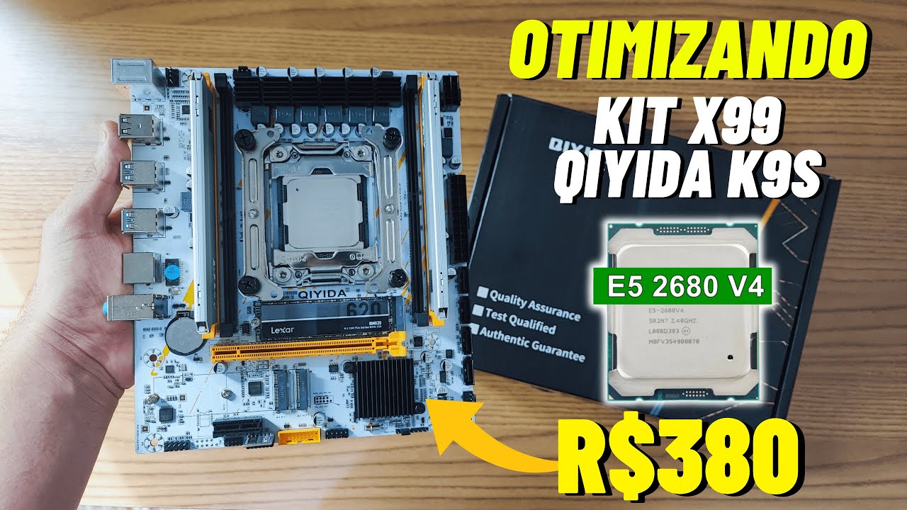 OTIMIZANDO KIT X99 DE R$380! QIYIDA K9S + XEON 2680V4 + 32GB! GANHEI MAIS FPS?