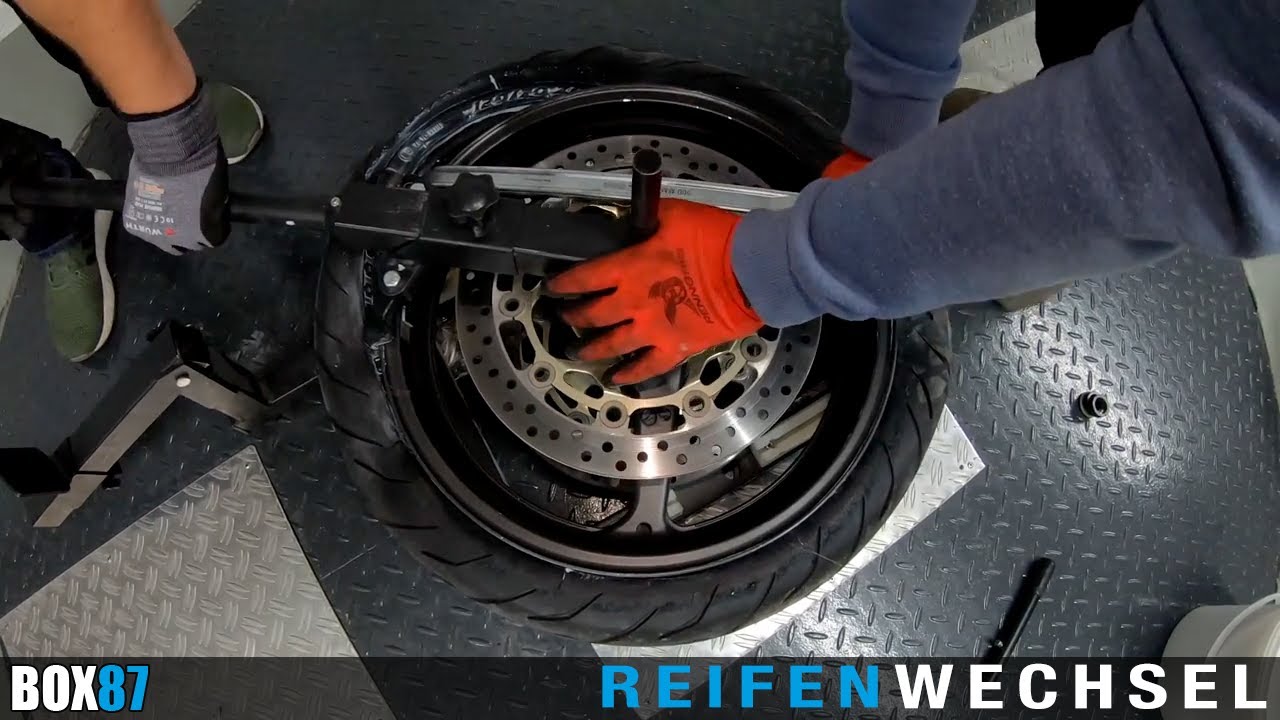 Motorradreifen wechseln / montieren