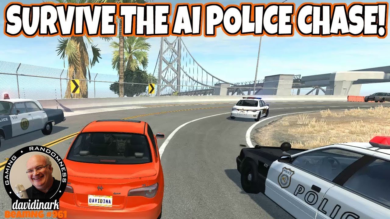 HOW LONG CAN WE SURVIVE!? BeamNG Drive AI Police Chase