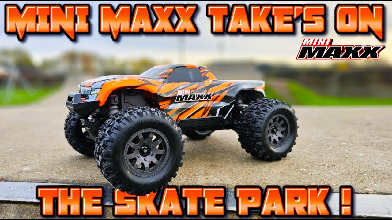Wow How Good Is This at the Skate Park? Traxxas Mini Maxx