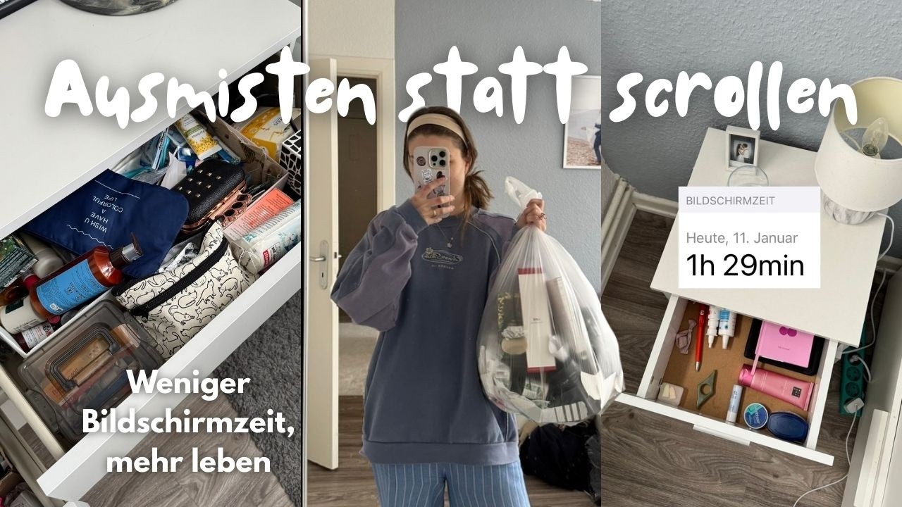 Jeden Tag aufräumen statt scrollen (Cleaning VLOG) - Digital Detox Diaries