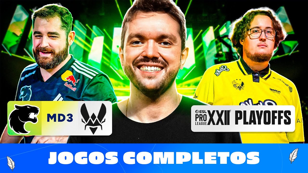 FURIA X VITALITY - AO VIVO COM GAULES | ESL PRO LEAGUE SEASON 22 - PLAYOFFS  | Siga @Gaules