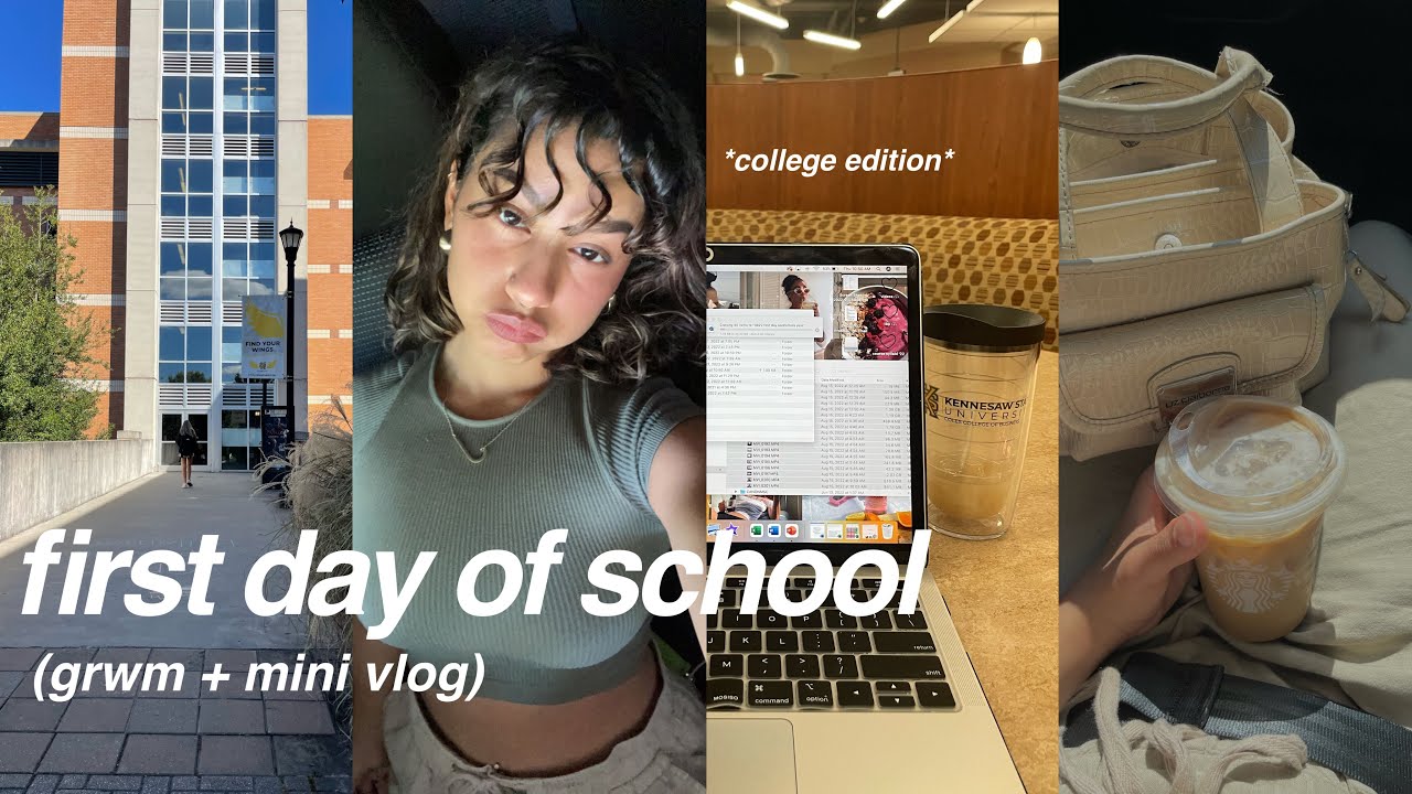 FIRST DAY OF SCHOOL GRWM 2022 | 5am morning routine + mini vlog