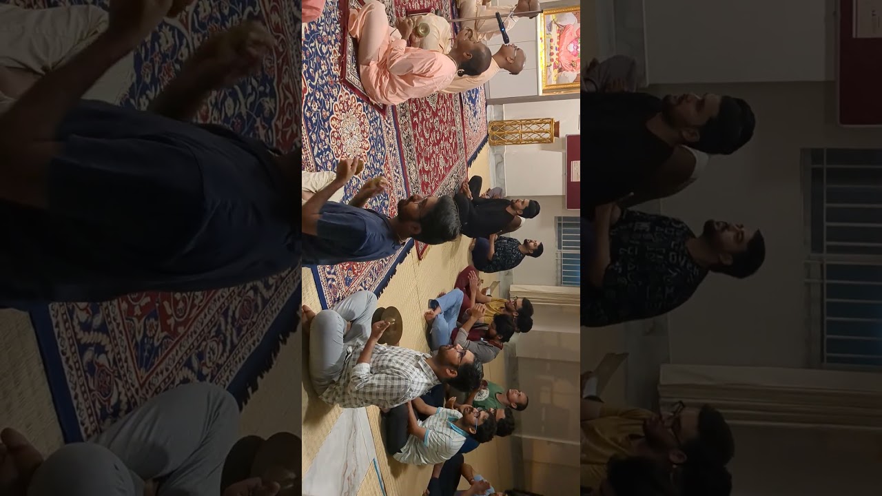 KIRTAN AT VRINDAVAN FOLK RESIDENCY #practice #harekrishna #kirtan #iskcon #bhajan #shorts