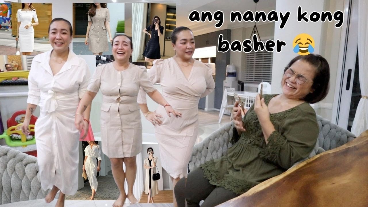 MOMMY RATES MY OUTFIT!! NAMILI AKO ONLINE NG KOREAN DRESSES NA TIG-300!