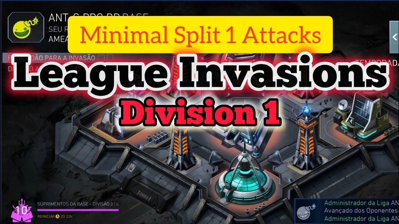 LEAGUE INVASIONS | DIVISION 1 | SPLIT 1 | SEASON ZERO HOUR | INJUSTICE 2 MOBILE 